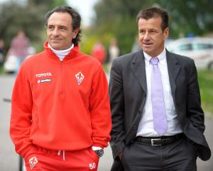 Carlos Dunga allo stadio Artemio Franchi di Firenze