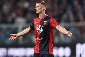 Mg Genova 07/10/2022 - campionato di calcio serie B / Genoa-Cagliari / foto Matteo Gribaudi/Image Sport
nella foto:  Albert Gudmundsson