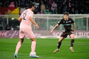 Palermo, Italia, 7 febbraio 2026. Stadio Renzo Barbera, Palermo vs Empoli, match valido per il campionato di Serie B 2025/2026. Nella foto: Andrea Ghion (Empoli FC)