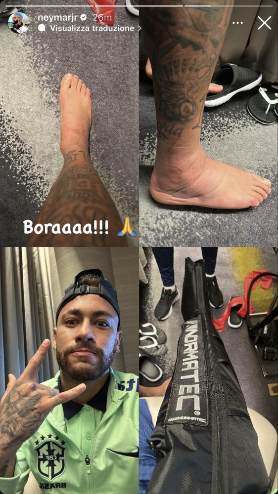 Neymar caviglia