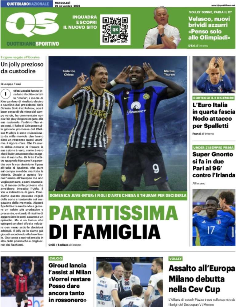 Juve-Inter, QS Apre Coi Figli D'arte, Chiesa E Thuram: "Partitissima Di ...