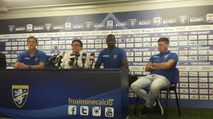 Presentazione Castillo-Gomis-Tonev al Frosinone 